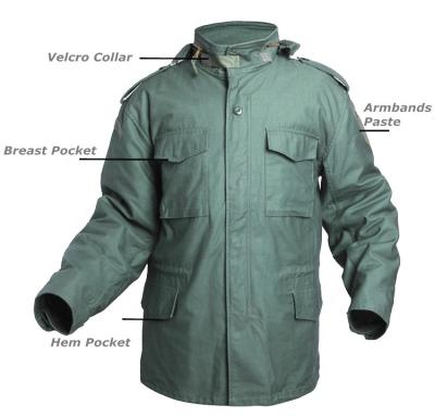 China Oliver Green Military Uniform Breathable Quality Excellent In Stock Military M65 Field Jacket for sale