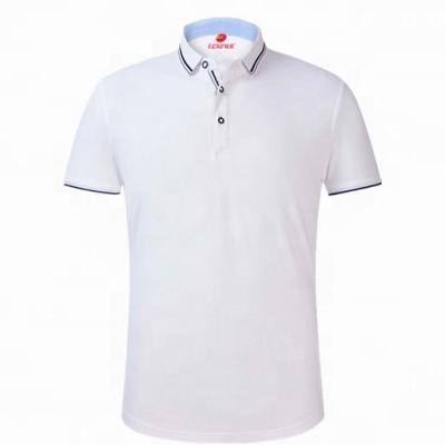 China Custom Plus Size Anti-Shrink Men's Polo T-shirt Shirt CVC Cotton Polyester for sale