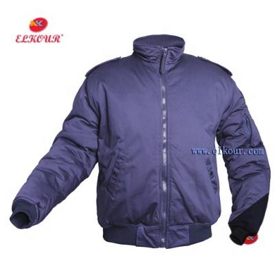 China Navy Blue GOLD Fabric Lightweight Flight Pilot Jacket Bomber Jacket for sale