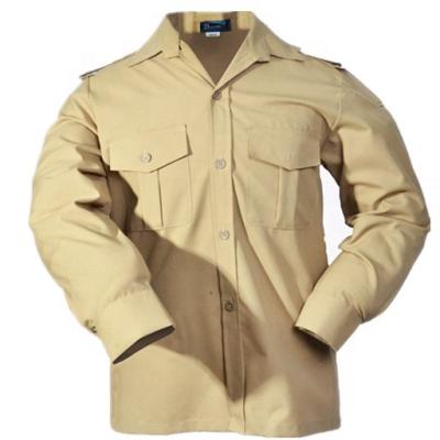 China Antistatic Wool Fabric Khaki Color BDU Army Police Officer Uniforms for sale