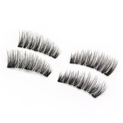 China Mess China False Eyelashes Manufacturer 3 Magnets Do Not Stick Free Magnetic Eyelashes for sale