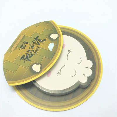 China Self Adhesive High Quality Custom Die Cut 4C Self Adhesive Logo Printing Sticky Notes With Hard Cover for sale