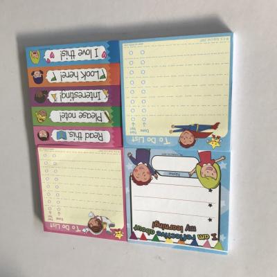 China Factory price self adhesive sticky notes, removable sticky for school supplies for sale