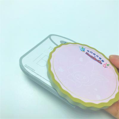 China Low Moq Customized Self Adhesive Round Shape Memo Pad Sticky Notes for sale