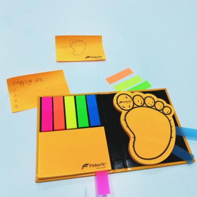 China Sticky Cube in Notes Self-adhesive Custom Hard Orange Shape Anklet Cover with Sticky Pet for sale