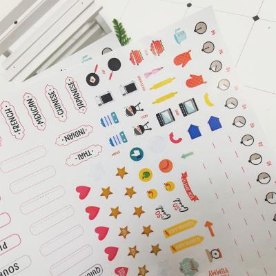 China Decorative sticker customized high quality cute fashion score sheet stickers for restaurant for sale