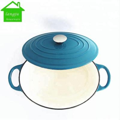 China Sustainable Oval Cast Iron Dutch Oven for sale