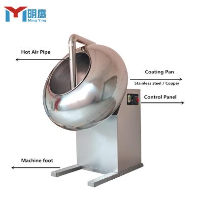 China Manufacturing Plant Tablet coating machine tablet film  Multifunctional chocolate almond nut coating machine Peanut brittle candy coating machine for sale