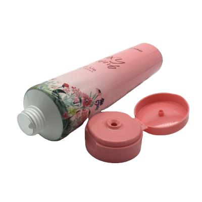 China Eco-friendly Cosmetics Plastic Cream Tube Hand Cream Tube Custom Manufacture 200ml Color for sale