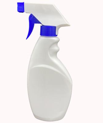 China Hot Selling White HDPE 300ml Personal Care Plastic Bottles With Spray For Cleaning for sale