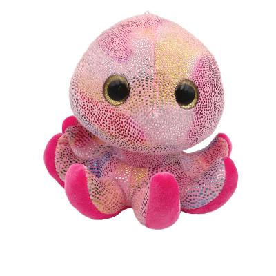 China Toy Factory Made Cute Octopus Soft Plush Toys Blink 3D Big Eyes Octopus Stuffed Doll for sale