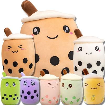 China Hotel Wholesale 24cm Standard Offer Drop Shipping Customized Packaging Gift Plush Toy Boba Bubble Tea Soft Toy for sale