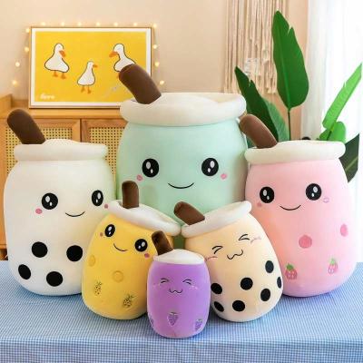 China Hotel 24 35 50 70 cm Boba Plush Pillow Cute Custom Made Toy Stuffed Boba Plush Pillow for sale