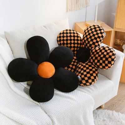 China New Simple Simulation Flower Pillow Plush Toy Home Sleeping Pillow Learning Car Back Cushion for sale