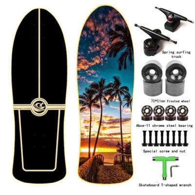 China Cheap Outdoor Activities Skateboards Wholesale Custom Complete 7 Extended Land Surf Cruiser Skateboard Maple Old School for sale