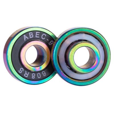 China Skateboard Bearings Manufacturers Spot Professional ABEC-9 Skateboard Bearing Dumb Wheel Skate 608 RS Skateboard High Speed ​​Twisted Bearings for sale