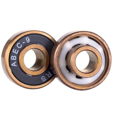 China Skateboard Bearings High Precision 608 White Ceramic Hybrid Fast Integrated Bearings 8pcs Ball Bearing In One Package Skateboard Parts for sale