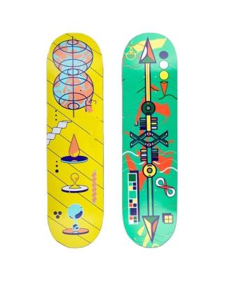 China Outdoor Activities OEM Customized Double Rocker Empty 7 Ply Northeast Maple Skateboard Deck for sale