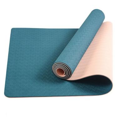 China Gym Exercise Custom 183CM*80CM*6MM Tape Eco-friendly Non-slip Lightweight Washable Yoga Mat for sale