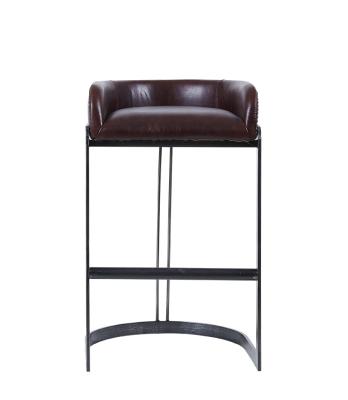 China Home Furniture Black Counter Height Bar Stools Kitchen Chairs Old Finishing for sale