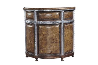 China Retro Vintage Leather Counter Height Stools Solid Wood Legs Antique Appearance for sale