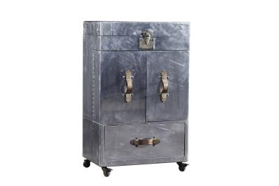 China Aluminium Wine Storage Cabinet Silver Color Foldable For Reception Room for sale