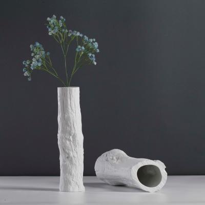 China Art Decor high quality ceramic tree shaped vase container combination of modernity and nature creative home decor for sale