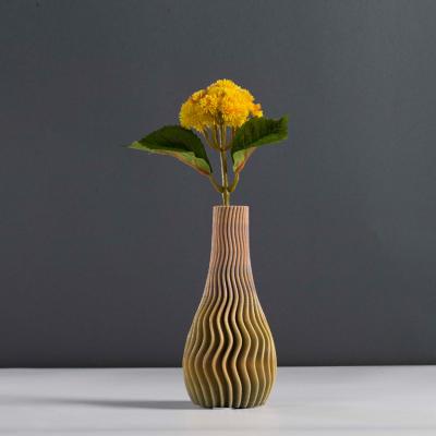 China Minimalist Luxury 3D Printed Art Handmade Flower Vase Porcelain Vases Ceramic Vase Vintage Flower Decoration for sale