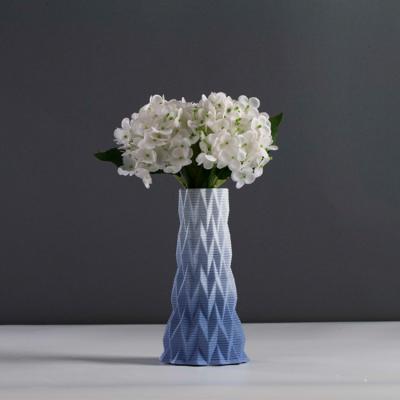 China 3D ceramic ware vases printed art luxury decor vase flower decorative vase for hotel and home decor project nordic vases for sale