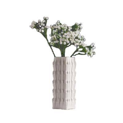 China Handmade Art Porcelain Vases Home Decoration For Ware Ceramic Vase Plant 3D Flower Vases for sale