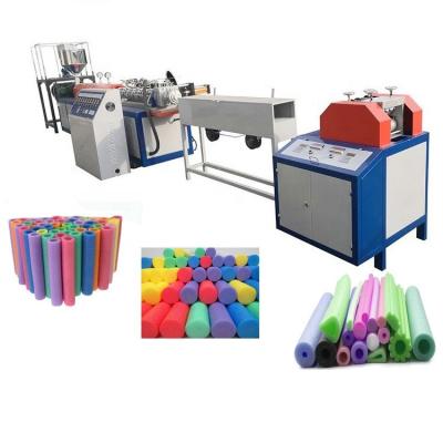 China Extrusion Filling And Packaging Machine For Round Epe Tube Foam PE Foam Pipe Insulation PE Foam Tube Rod Extrusion Line Extruder for sale