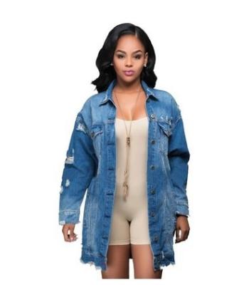 China Breathable you do spring 2022 new arrivals denim jacket 814 women clothing customs patchwork lattice denim jacket for sale