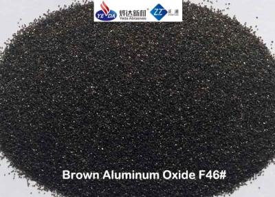 China Artificial Corundum Recyclable Aluminium Oxide Abrasive F46 High Toughness For Surface Cleaning for sale