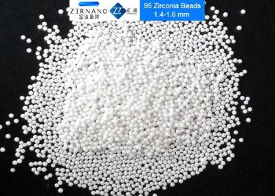 China High Hardness 95 Zirconia Beads 1.4 - 1.6 mm Zirconia Grinding Beads For Dispersion for sale