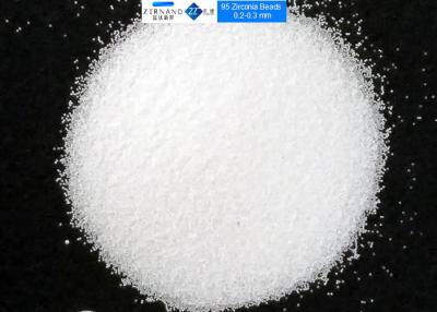 China Pharmaceutical Dispersion Zirconia Milling Media 9 Mohs Hardness 210GPa Elasticity for sale