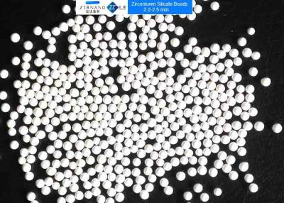 China 65 meios de moedura cerâmicos da zircônia, bolas de moedura cerâmicas de 2,2 - 2,5 milímetros para a dispersão à venda