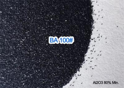 China 8.0 Mohs Black Aluminium Oxide Blasting Media Abrasive 3.50g / Cm3 Trigonal Crystal Structure for sale