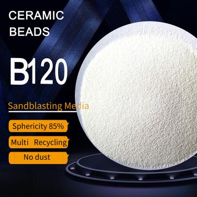 Cina brillamento ceramico della perla JZB120 del pacchetto 700HV 25kgs 125ΜM di 10L 12Lbarrels in vendita