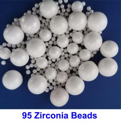 China 95 Yttrium Stabilized Zirconia Grinding Media 1.8-2.0mm For Painting , Ink Dispersion for sale