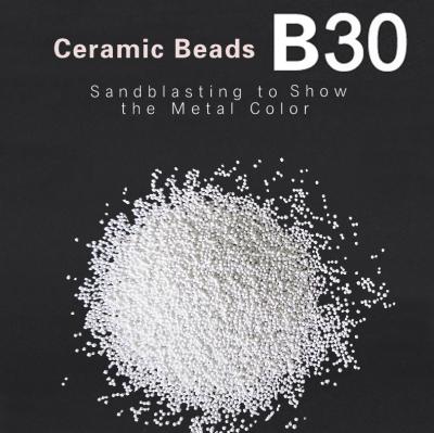 Cina Rifinitura di superficie di brillamento di brillamento di sabbia di media B30 della perla ceramica senza polvere in vendita