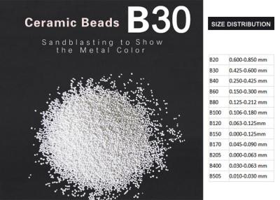 Chine La zircone sphérique a basé les perles en céramique soufflant des médias pour des moulages d'aluminium soufflent le nettoyage à vendre