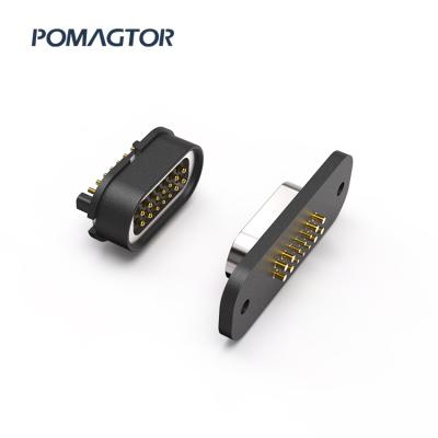 China High Currents 14 Notebook Pogo Pin Connector Customized Magnetic Charging Connector Factory Supply for sale