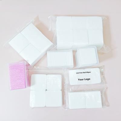 China Cloth Nails Logo High Quality Lint Free Customized Nail Cloths Nail Art Gel Polish Removal Lint Free Cloth 200Pcs/bag for sale