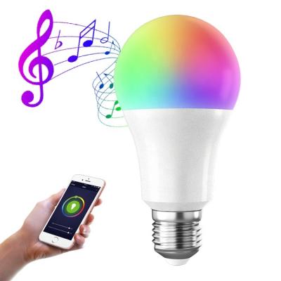 China Alexa Voice Mobile Phone Residential APP Home Home 9W Google Group Control RGB Wireless Smart Lamp 9 Watt Smart WIFI LED Light Bulb for sale