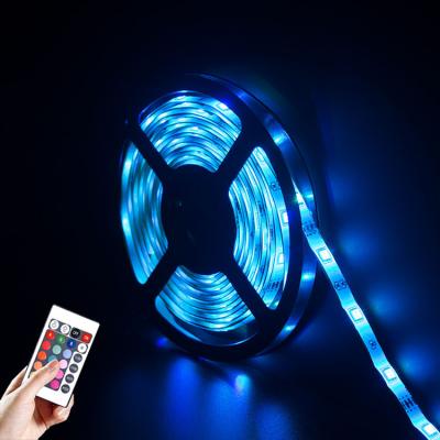 China Theme Park DC24V 5050RGB 30Leds 10m IP65 Waterproof RGB Phone IR Remote Control LED Smart Strip Light for sale