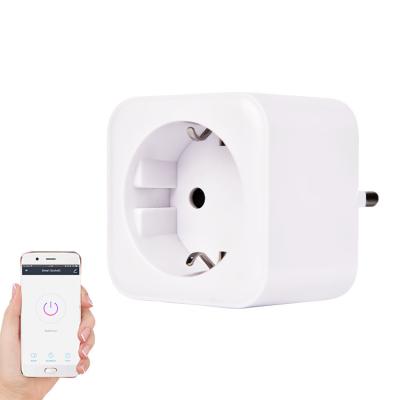 China EU USA UK Residential / Multipurpose Wireless Remote Smart French Type Plug With Timer, Voice Control Wifi Smart Plug For Alexa Google Home for sale