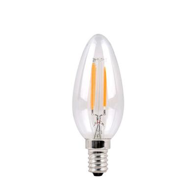 China CE Type Light Bulb, E14 LED Candle Lamp, 2W Vintage LED Bulb Candle A60/G45/C37 Filament for sale