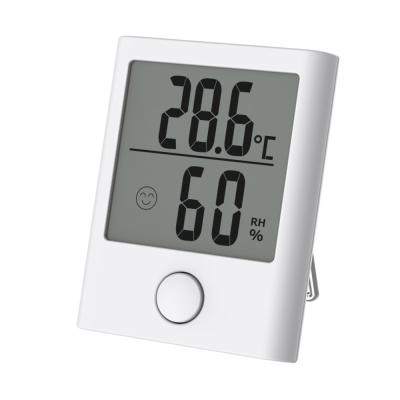 China Indoor Thermometer Hygrometer Digital Household Thermometer Hygrometer Temperature and Humidity Sensor Clock for sale