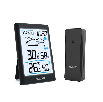 China American Style Radio Auto Weather Station For Home Indoor Outdoor Thermometer Hygrometer for sale