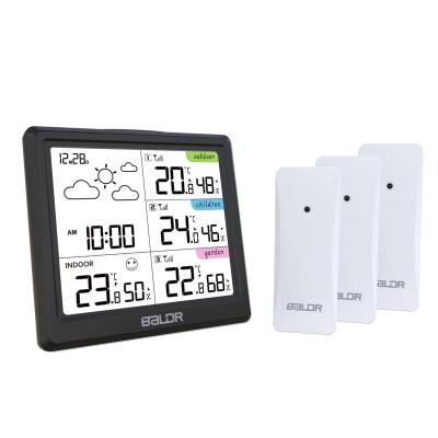 China Home Station Home Household Weather Forecast Multi-Zone Wireless Thermo-Hygrometer for sale